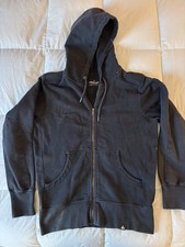 American Giant Hoodie Mens Large Black Full Zip Sweatshirt Made In USA Cotton