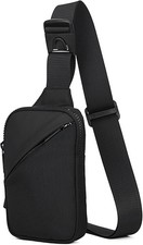 Mini Crossbody Sling Bag for Men Women, Lightweight Chest Pack, EDC Phone Purse