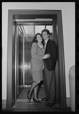 Photo:Mark Hawkins Laura Trivers Congressional Office Elevator April 1994