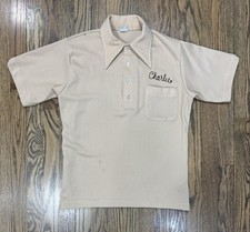 Vintage Hilton Bowling Shirt Men's Medium 70s Chainstitched Sachs Electric