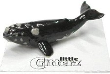 Little Critterz Miniature Porcelain Animal Figure Right Whale "Wart" LC230