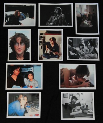 John Lennon rare set (送料込み) John Lennon rare photo set, 10 rare single photographs, Beatles