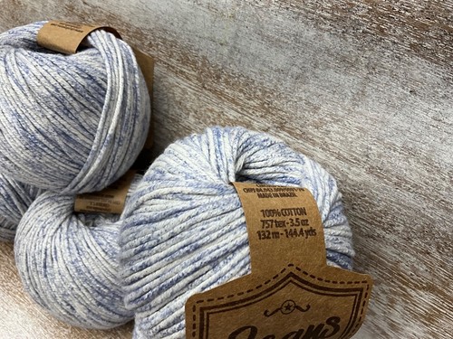 Lot of 6 Circulo JEANS YARN 100% Cotton Light Worsted/DK distressed light BLUE - 第 5/5 張圖片