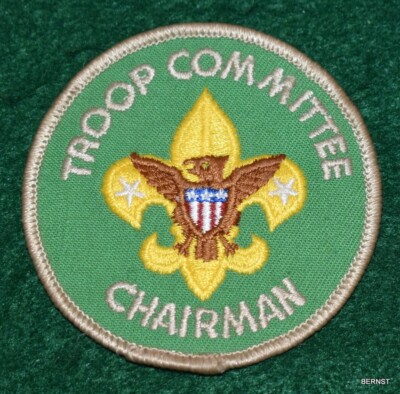 VINTAGE BOY SCOUT - TROOP COMMITTEE CHAIRMAN PATCH - FREE SHIPPING | eBay