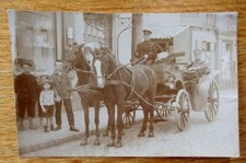 Altes Foto Braunschweiger Husaren mit Kutsche / Gelaufen Meine - Gifhorn 1917