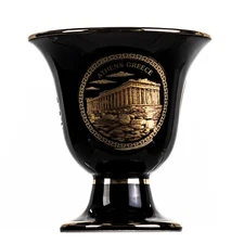 Pythagoras Cup of Justice Acropolis Pythagorean Fair Mug Ancient Greece Cobalt