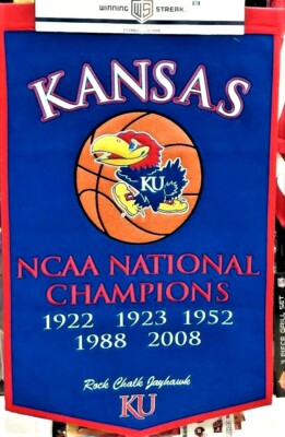 Kansas Jayhawks Dynasty National Champions Banner