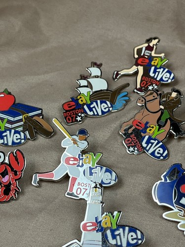 Ebay Live ‘07 Boston MA Limited Edition Pins Set Of 9 Pins All Different 2007 - Picture 7 of 9