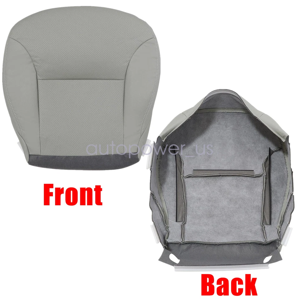 2002-2006 For Lexus ES300 ES330 Front Driver Bottom-Top Leather Seat Cover Gray Foto 4 de 4