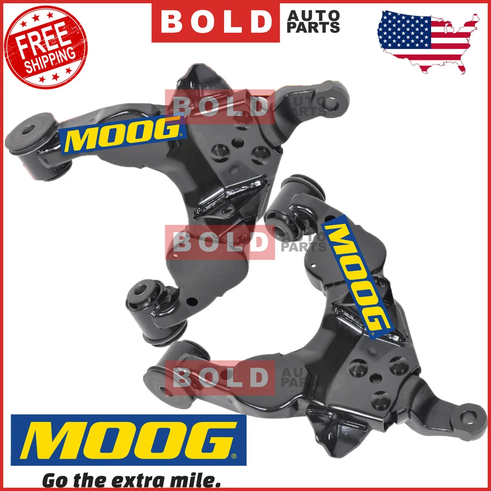 MOOG Pair Front Lower Suspension Control Arm Set of 2 For Toyota Sequoia Tundra - Image 4 of 4