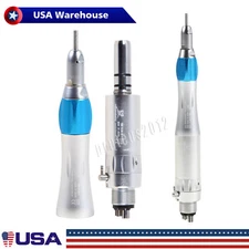 Yabangbang Dental Low Speed Handpiece Straight Nose Cone+Air Micromotor 2/4Hole