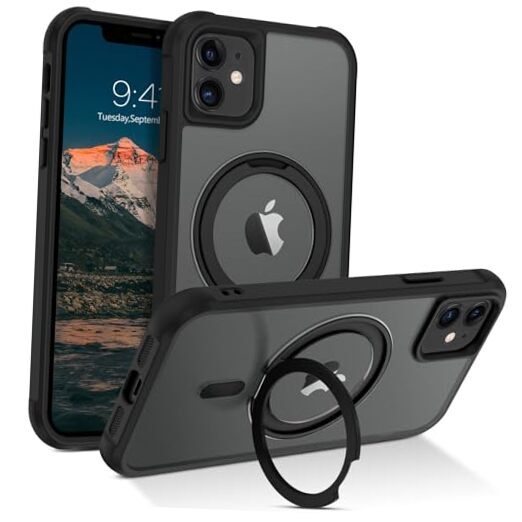 for iPhone 11 Phone Case, iPhone 11 Magnetic Case [Compatible with Black
