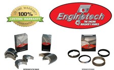 CHEVY GM GENIII 5.7 5.7L LS1 ENGINETECH PISTON RINGS WITH ROD AND MAIN BEARINGS