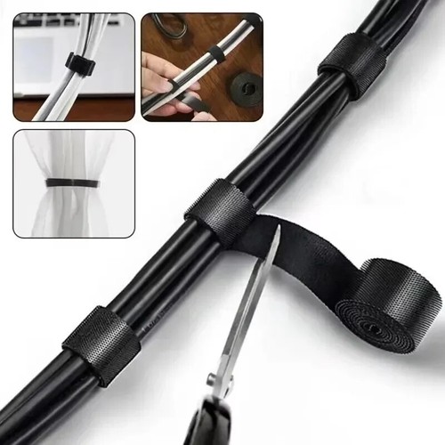 1/5M Cable Organizer Durable Cord Management Self-Binding Ties Reusable Gift - 第 9/37 張圖片