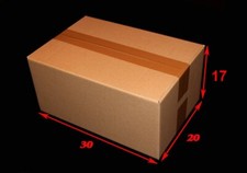 Lot de 20 cartons / caisses américaines ref. A4 / Dimensions 300 x 200 x 170 mm