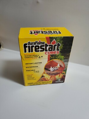 Duraflame Firestart Cubes 18 Pack Firestarters, Start Fires Fast & Easy No Mess