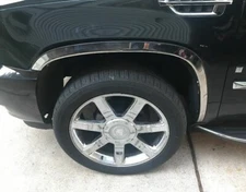 Fender Trim For CHEVY SUBURBAN 07-14  2" Wide Mirror Stainless Set/4 NOT LTZ Z71