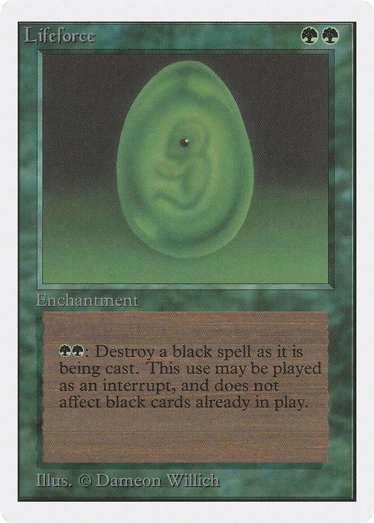 Lifeforce x1 EX/NM Unlimited Edition MTG U207 4RCards