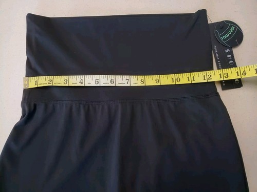 Young Women's Junior Activewear Legging Pants Cropped Size S Black By Shosho NWT - Picture 3 of 12