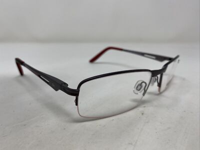 Quiksilver Glide GUN 57-18-145 Gunmetal Half Rim Metal Eyeglasses