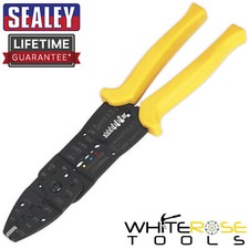 Sealey Crimping Tool Insulated/Non-Insulated Terminals Wire Strippers Crimper