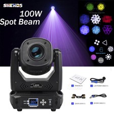 100W LED Moving Head Spot Gobo Beam Stage Lighting For Wedding Disco DJ Club