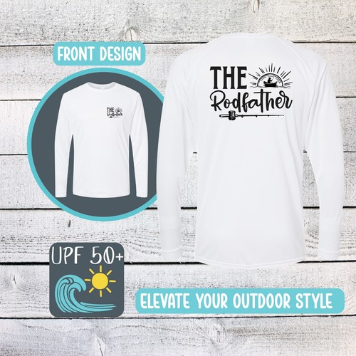 The Rodfather Angeln UPF 50+ UV Langarm Outdoor Sonne Shirt Tops schnelltrocknend - Bild 1 von 18