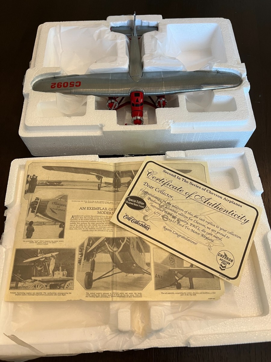ERTL Collectibles Chevron Aviation Fuel 1927 FORD TRI-MOTOR ERTL Collectibles Chevron Aviation Fuel 1927 FORD TRI-MOTOR