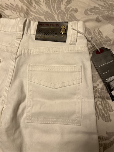 Demolition Brand New Short Boy White Stretch New Collection Size 7 - Picture 3 of 7