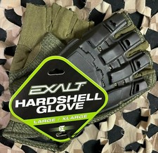 NEW Exalt Hard Shell Paintball Gloves - Olive - Large/X-Large