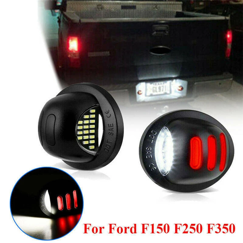 LED License Plate Light Lamp Fit For F150 1990-2014 F250 F350 1999