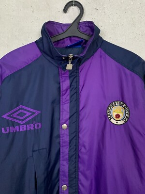 ウェア 1990s umbro Manchester city training top Original Authentic Umbro Manchester City 1990s Drill Top
