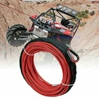 1/4"x50' 10000LBS Synthetic Winch Rope Line Recovery Cable 4WD ATV Red