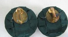 Vintage Costume Jewelry Womens cloth floral multicolor clip-on earrings — photo 4