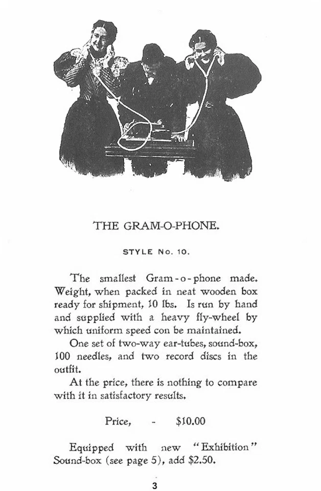 Gram o Phone  Phonograph Gramophone Price list Catalogue  Reproduction - Image 4 of 4