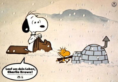 Lauf um dein Leben, Charlie Brown! ORIGINAL Aushangfoto Peanuts / Snoopy / Linus