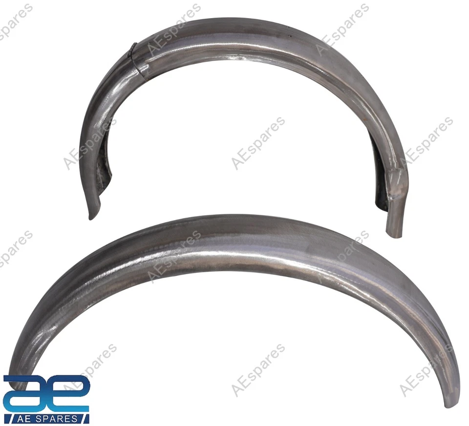 Front & Rear Mudguard Fender Set With Stays Raw Steel Fits For BMW R26 R27 NEW Foto 3 de 4