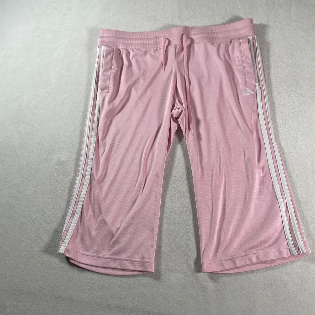 Adidas Sweatpants Large Womens Pink Pants Basketball Sports Warm