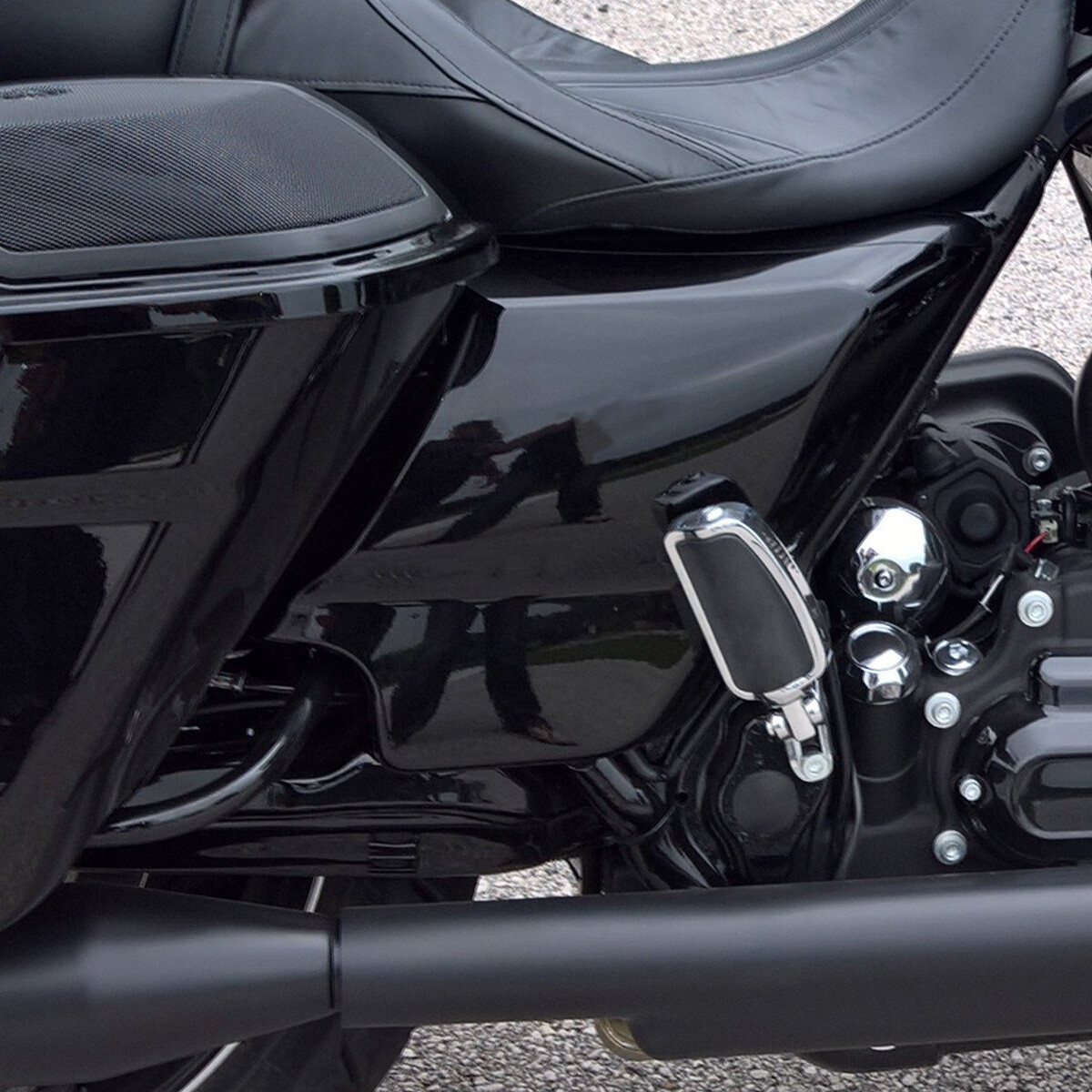 Stretched Side Cover Panel Fairing Fit For Harley Road Electra Glide FLHT 14-Up