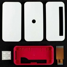 Official Raspberry Pi Zero W White Red Case Camera Cable 2 Extra Lids