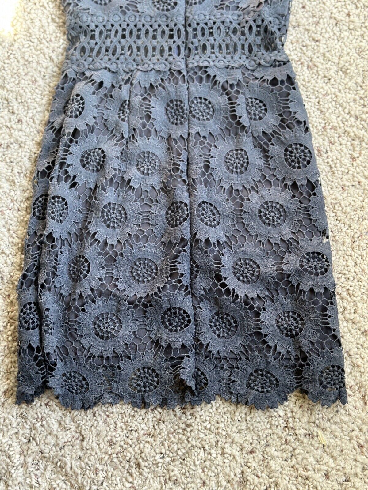 Aqua Women Navy Lace dress body-con/Crochet/party… - image 6