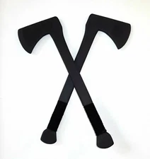 Tactical Training Tomahawk Axe Pair Hatchet Martial Arts Trainer Polypropylene