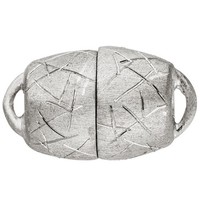 KettenschließE Magnet-SchließE 925 Sterling Silber Eismatt Kettenverschluss