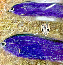 2 V Fly Size 6/0 HD Ultimate Tarpon Magnetico Minnow Esca Pesci Acqua Salata Mosche