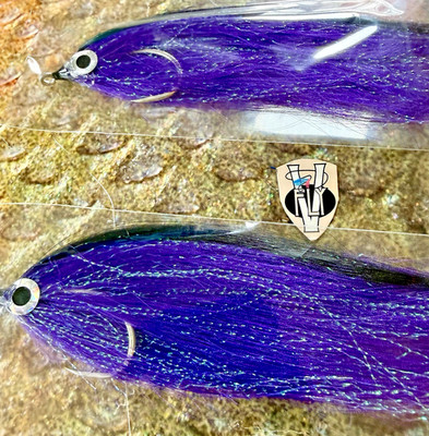 2 V Fly Size 6/0 HD Ultimate Tarpon Magnetic Minnow Baitfish Saltwater Flies