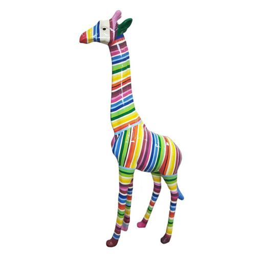 Abstrakte Skulptur Giraffe Dekoration Figur Kunststoff Statuen Deko Statue 205Cm-image