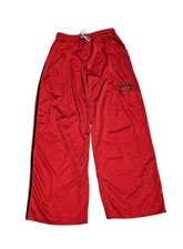 House Of Pain Pants Women Size Medium Red Mesh Athletic Sweats Pockets