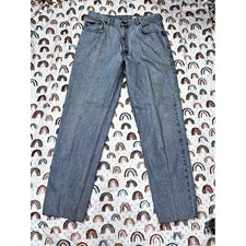 Calvin Klein Jeans Womens 36 Straight Leg Blue Cotton Denim Made in USA Vintage