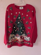 Vintage Tiara International Christmas Sweater