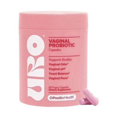 URO - VAGINAL PROBIOTIC - SUPPORTS HEALTHY ODOR, PH, YEAST, & FLORA -60 CAPSULES